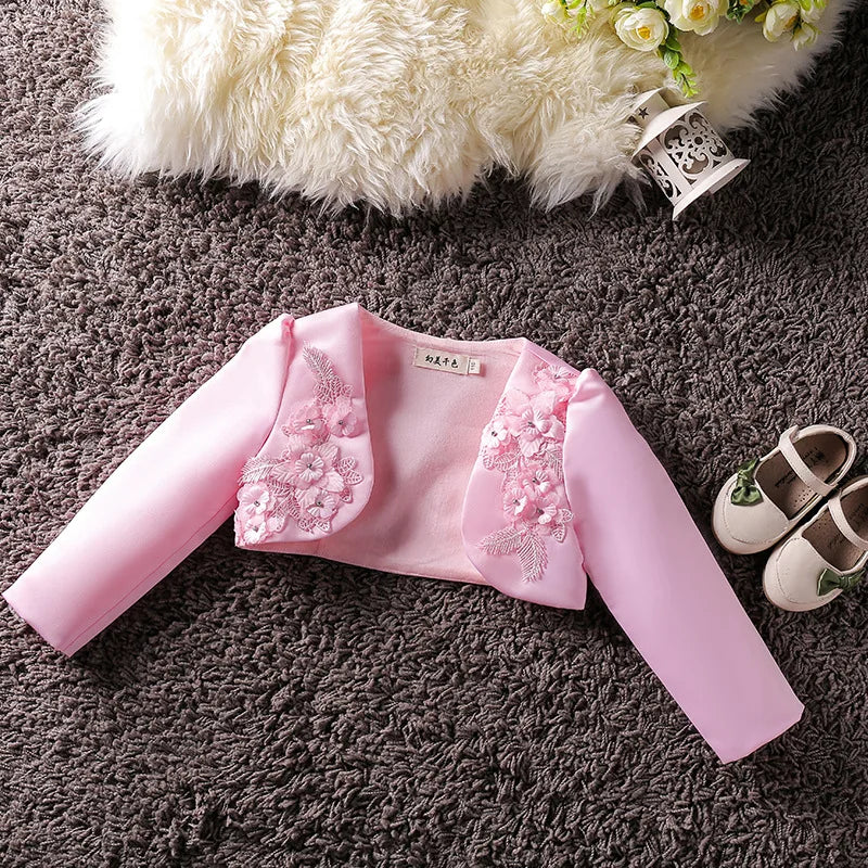 Embroidered Shrugs Outerwear 12M to 10Y - More colours to choose
