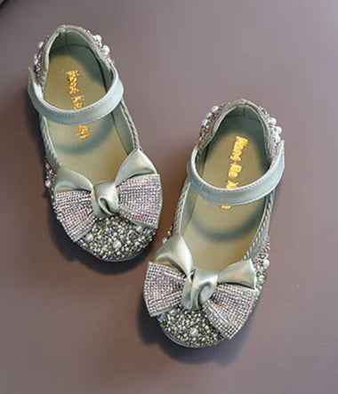 Glitter Rhinestone Bow Shoes - More colours to choose