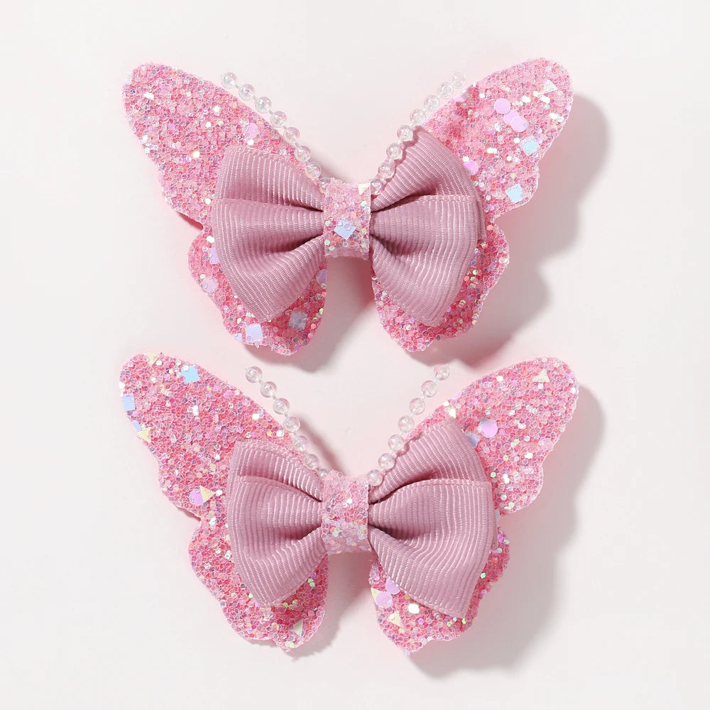 2Pcs/Set Butterfly Hair Clips - More Varieties to Choose