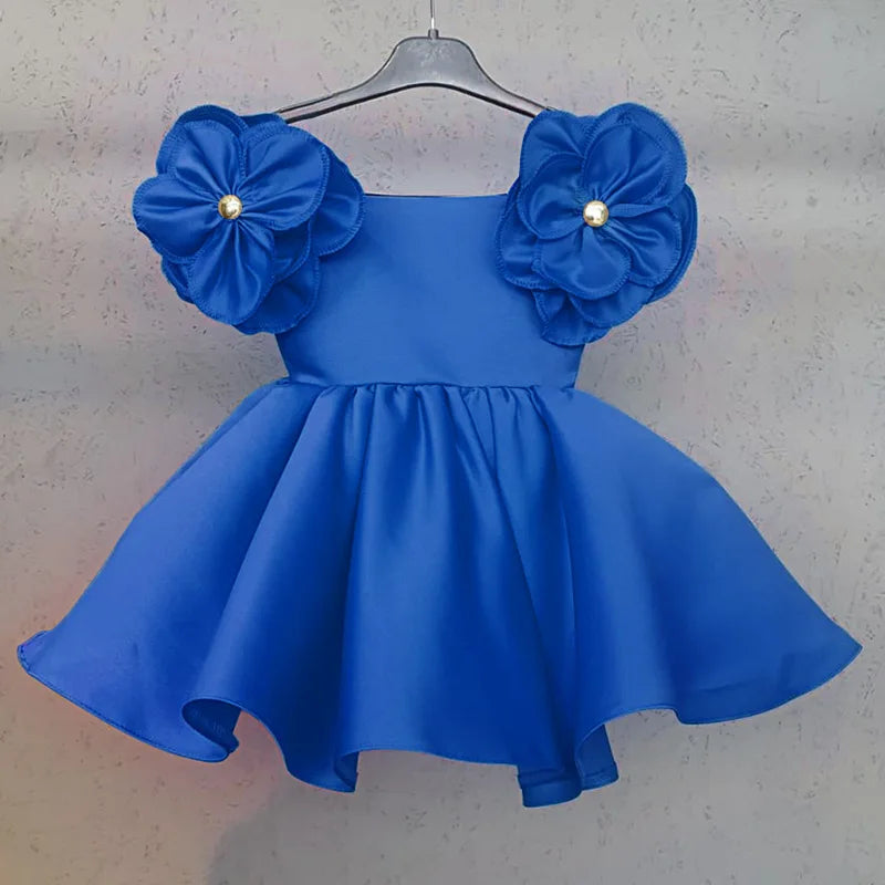 Shoulder Floral Party Dress 6M to 6Y - More colours to choose
