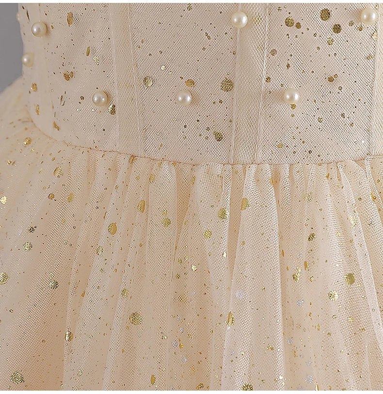 Sleeveless Mesh Party Dress 4Y to 14Y - More colours to choose