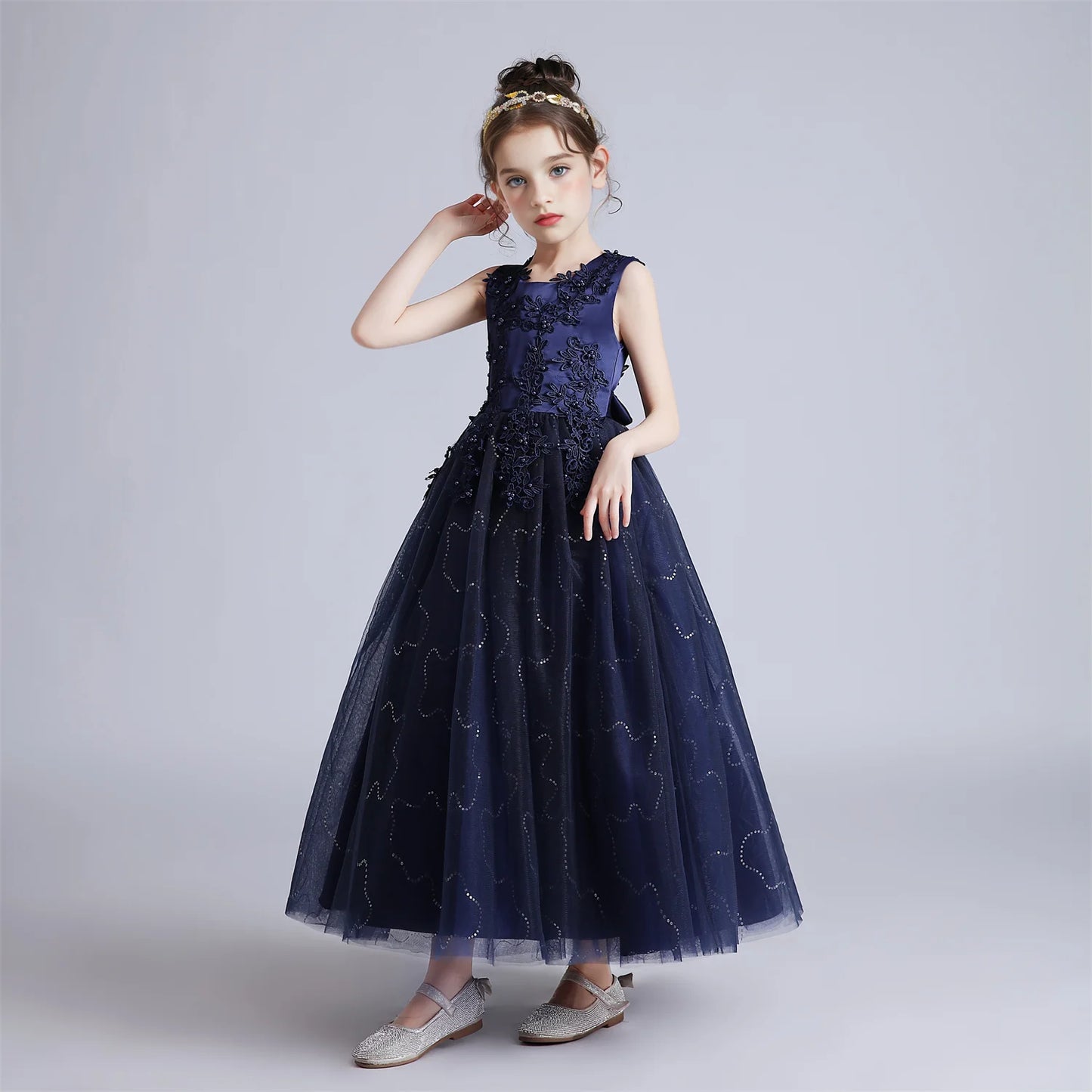 Lace Gown Party Dress 4Y to 12Y - More colours to choose
