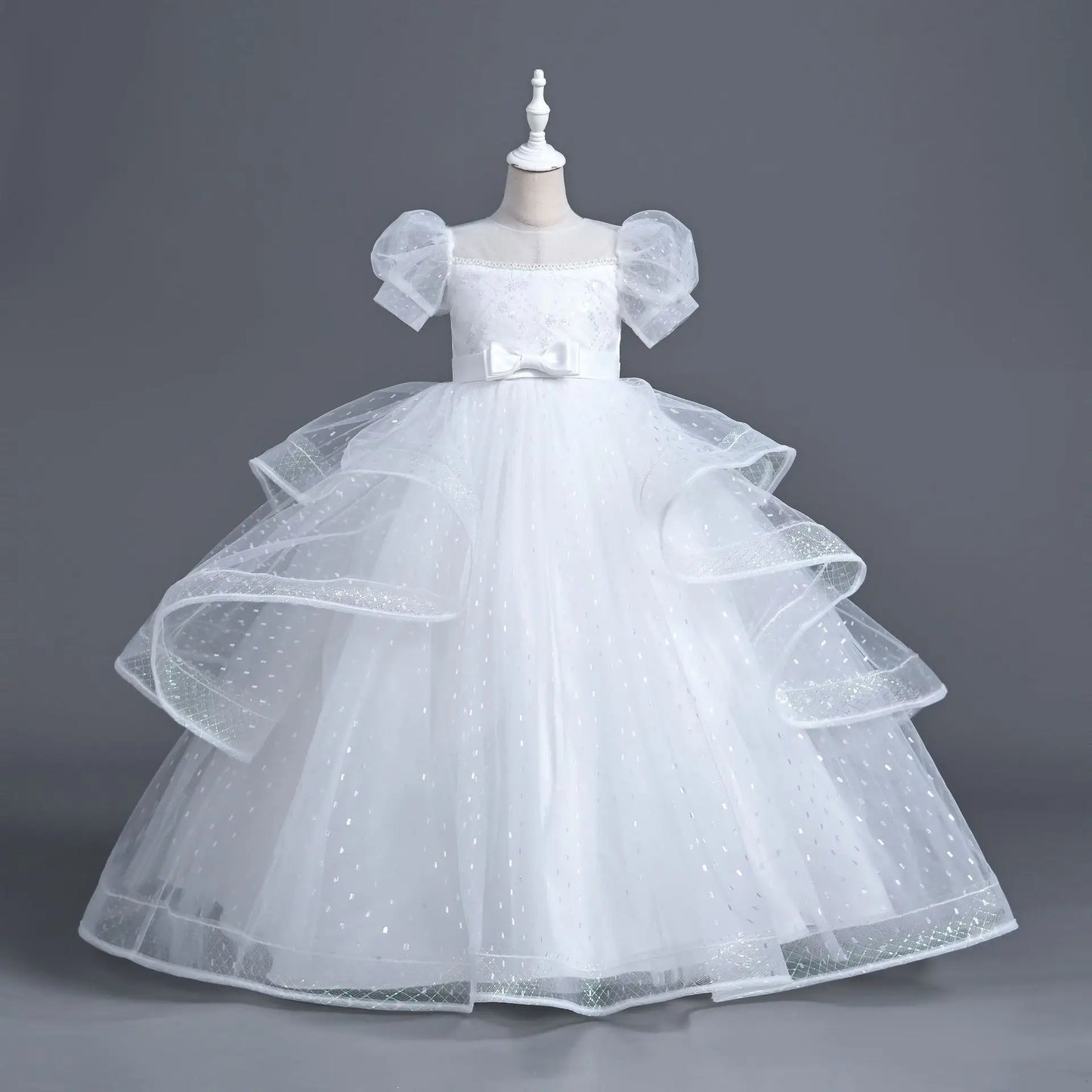 Sequin Fluffy Skirt Gown Party Dress 3Y to 12Y - More colours to choose from