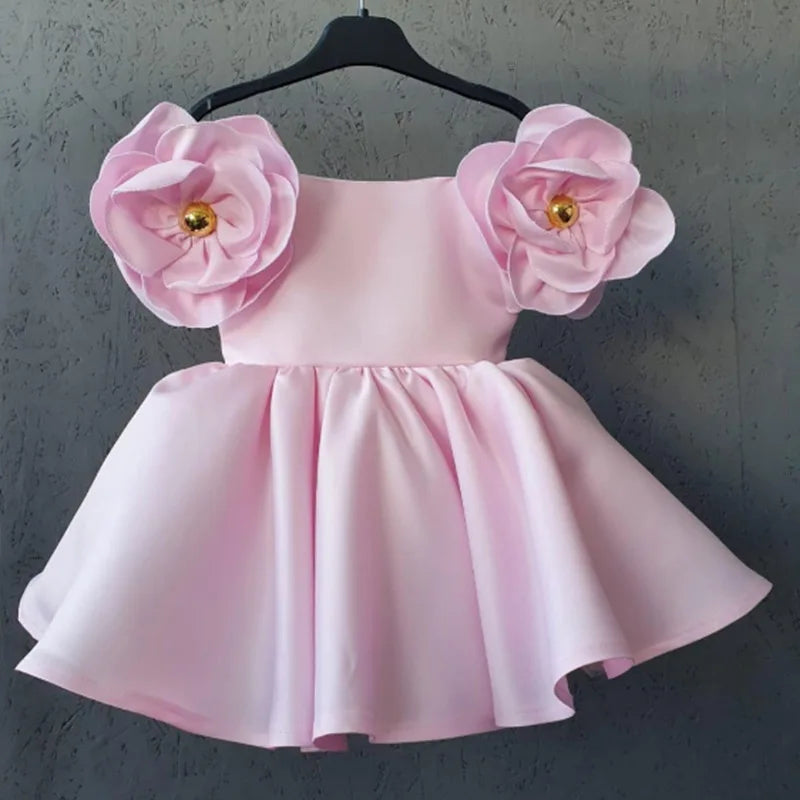 Shoulder Floral Party Dress 6M to 6Y - More colours to choose
