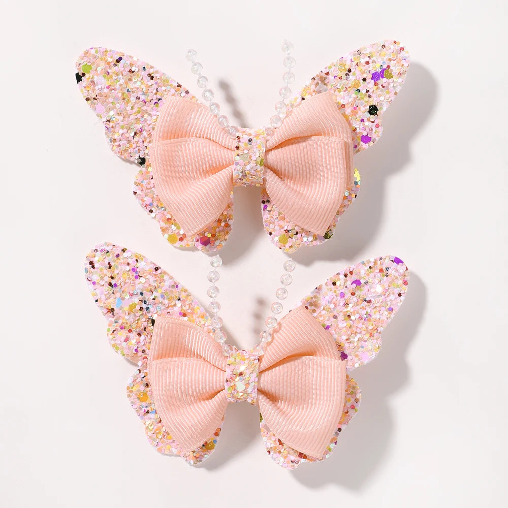 2Pcs/Set Butterfly Hair Clips - More Varieties to Choose