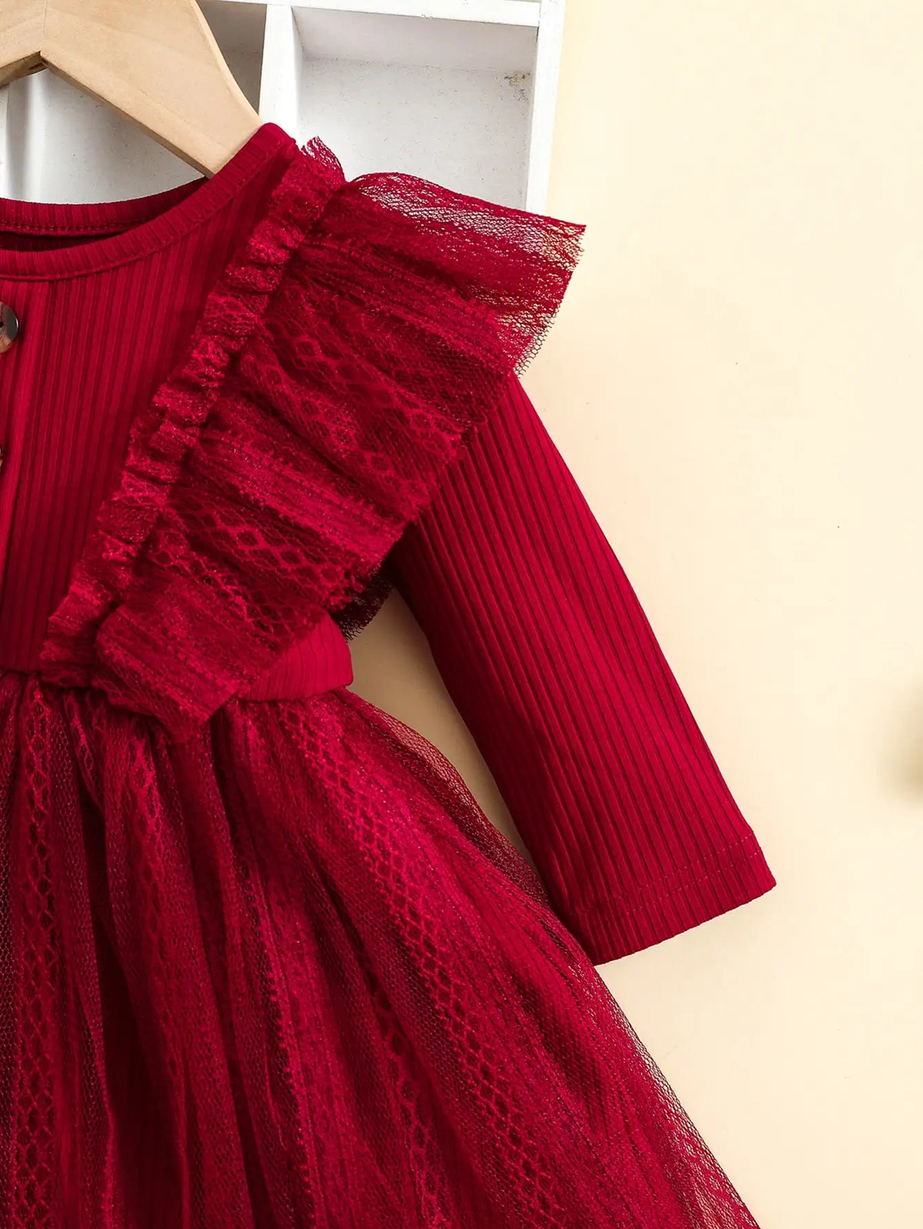 Flying Full Sleeve Party Dress with HeadBow 12M to 3Y