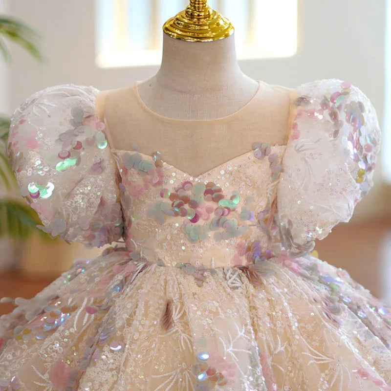 Formal Lace-Sequin Party Dress 18M to 14Y