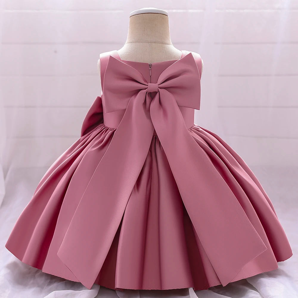 Big-Bow Party Dress 3M to 10Y - More colours to choose