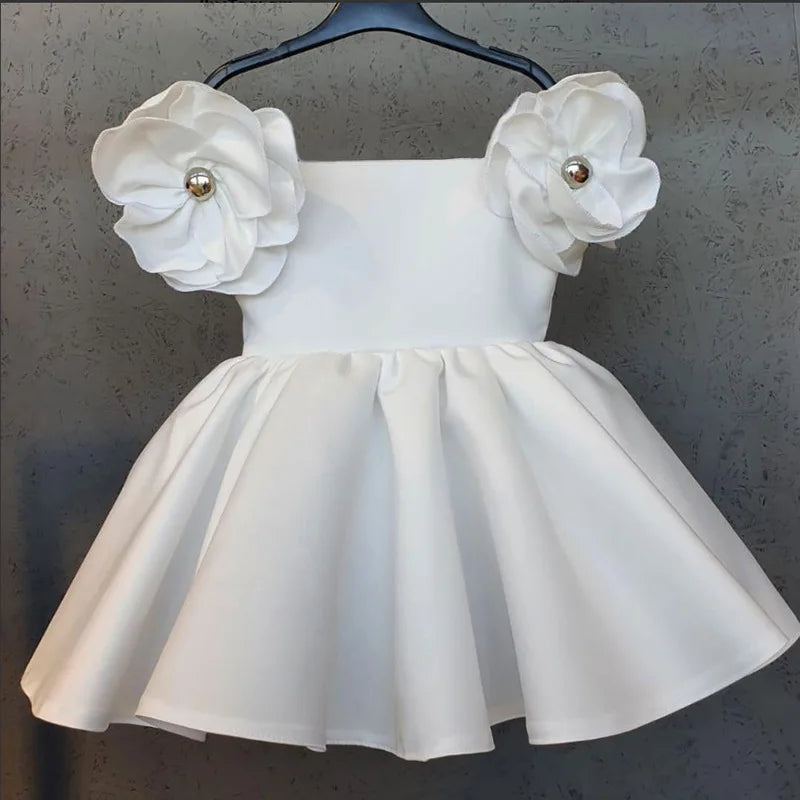 Shoulder Floral Party Dress 6M to 6Y - More colours to choose