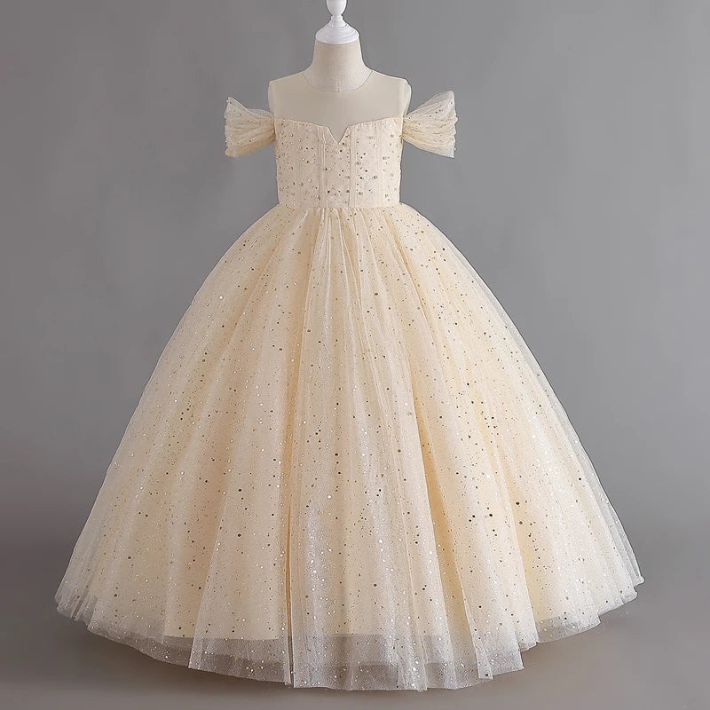 Sleeveless Mesh Party Dress 4Y to 14Y - More colours to choose