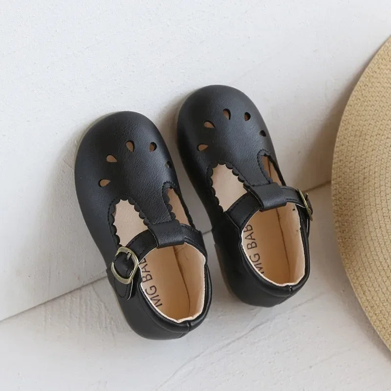 T Strap Leather Shoes - More colours to choose
