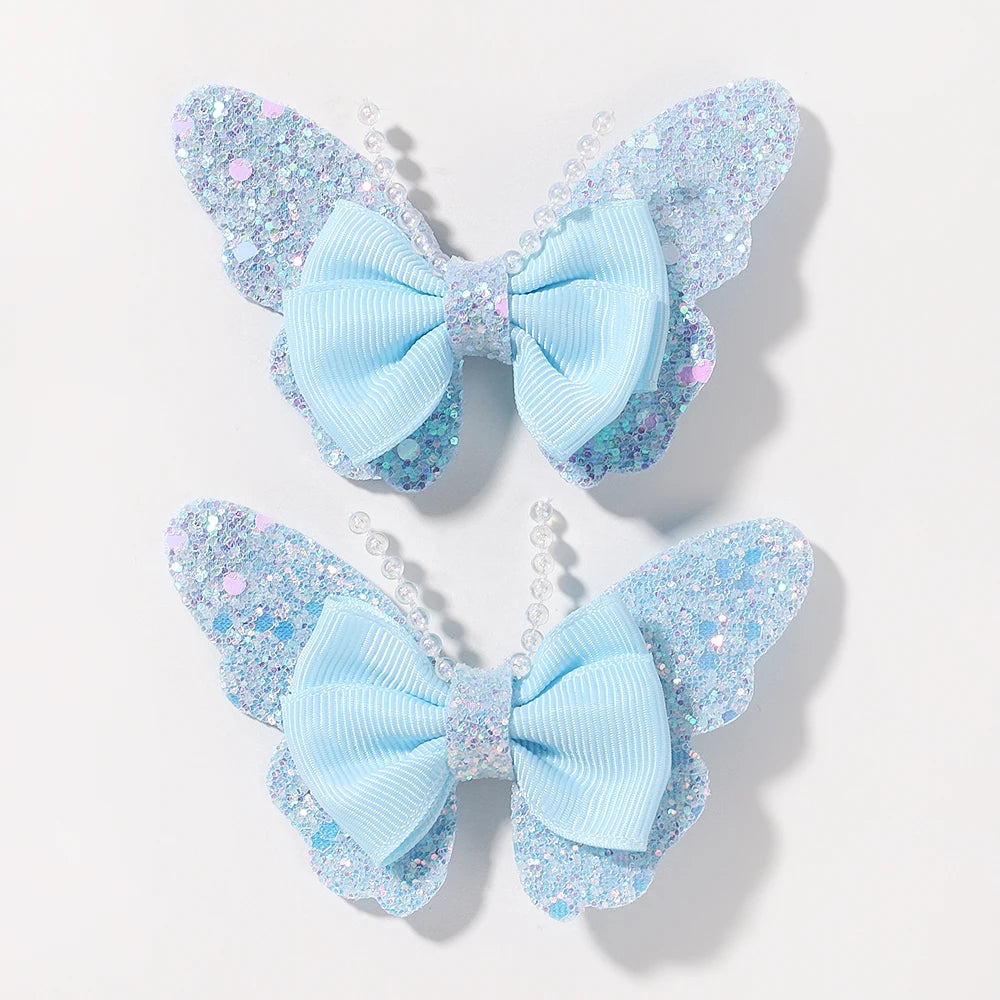 2Pcs/Set Butterfly Hair Clips - More Varieties to Choose