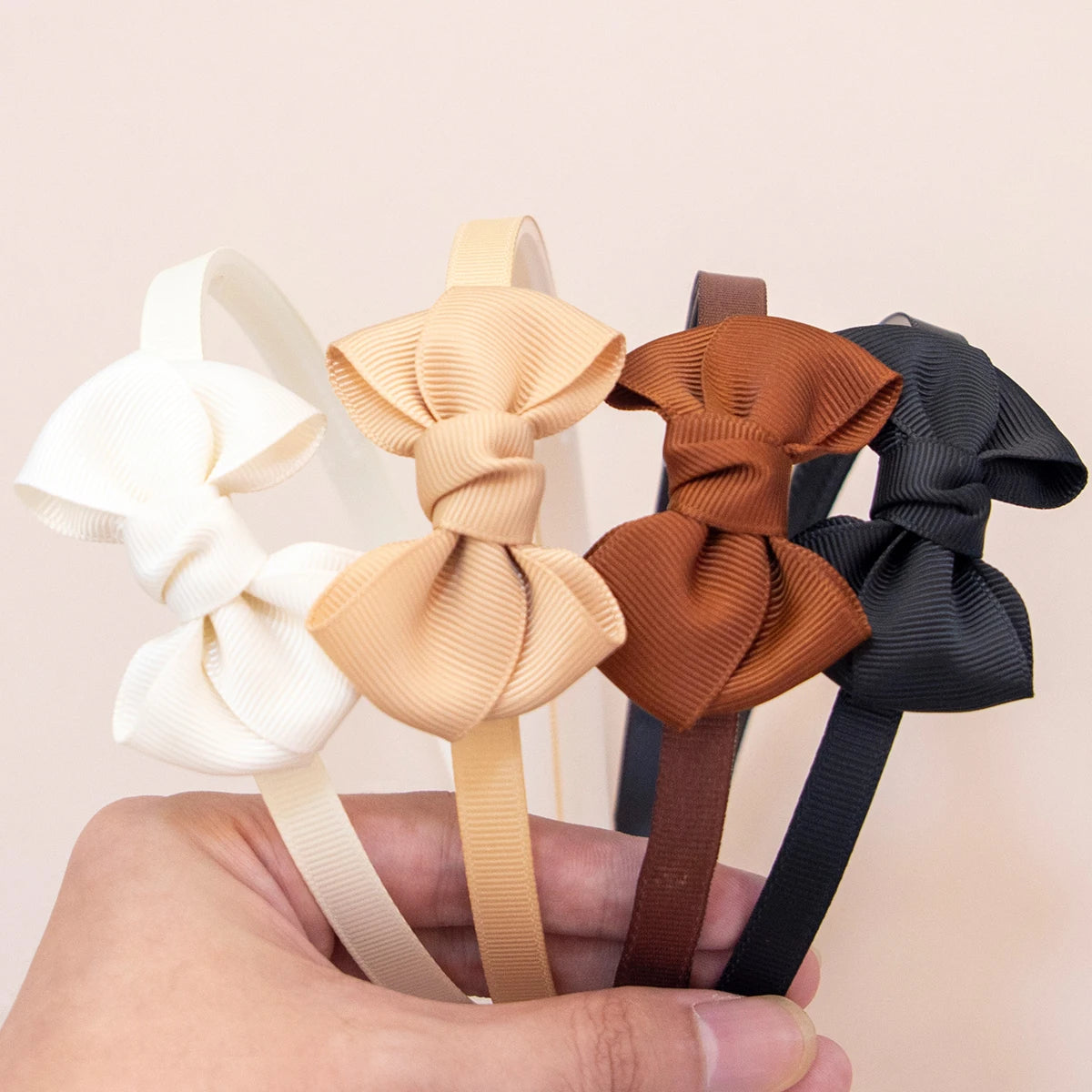 4pcs Ribbon Hair Bows Headbands