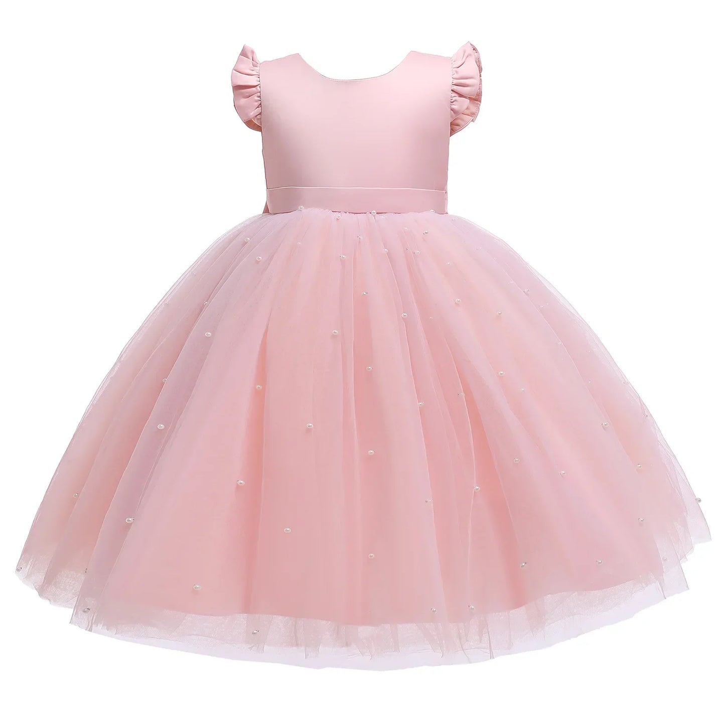 Tulle Bow Party Dress Backless 4Y to 6Y - More colours to choose