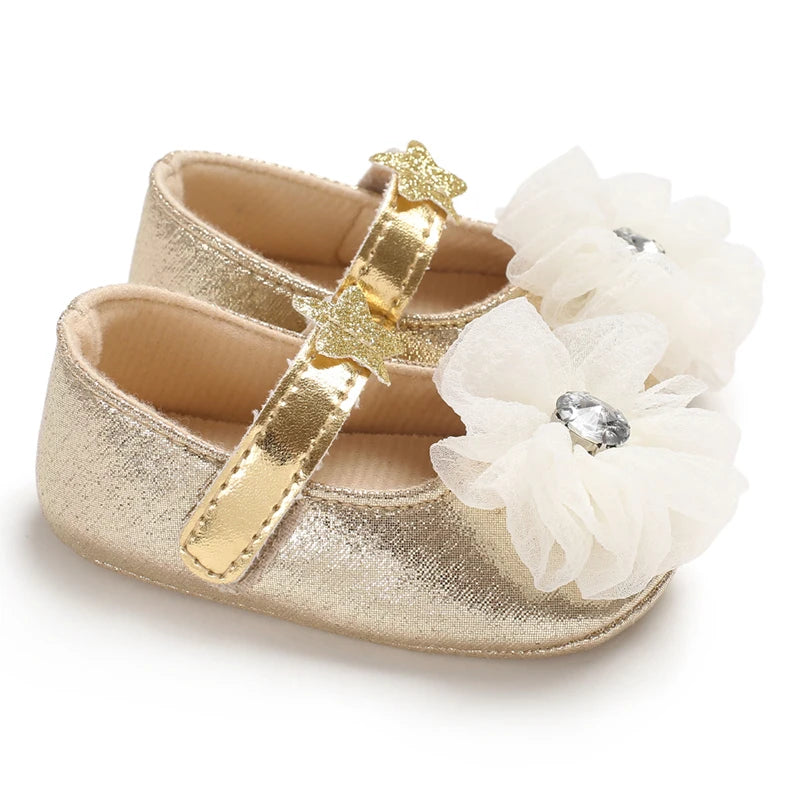 Golden Baby Girl Shoes 0M to 18M - More Varieties to choose