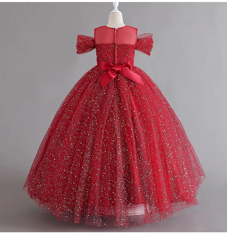 Sleeveless Mesh Party Dress 4Y to 14Y - More colours to choose