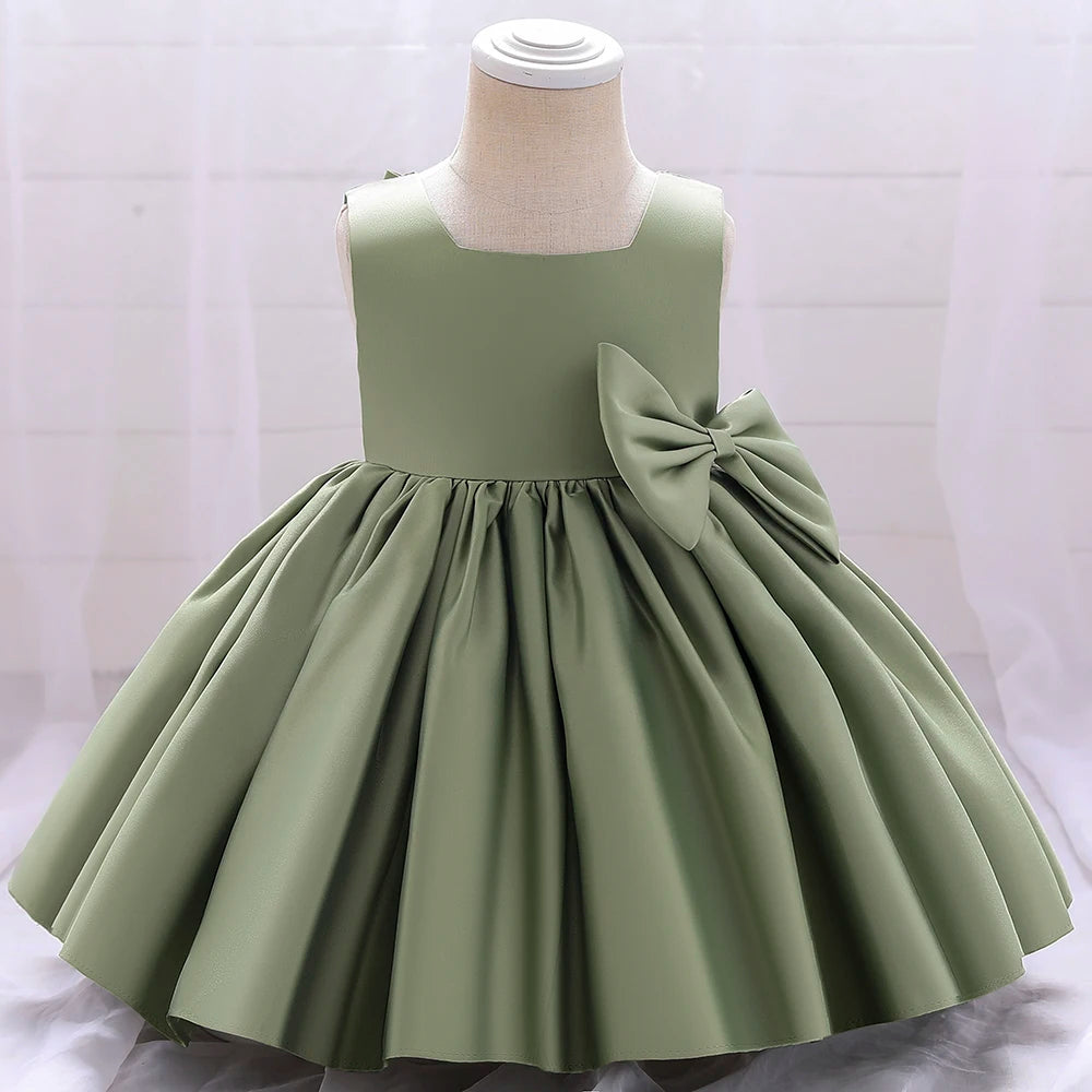 Big-Bow Party Dress 3M to 10Y - More colours to choose