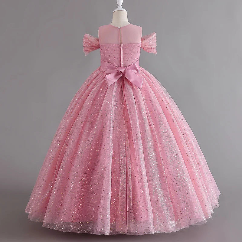 Sleeveless Mesh Party Dress 4Y to 14Y - More colours to choose