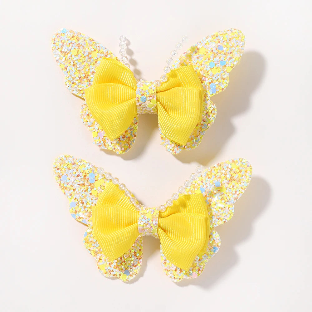 2Pcs/Set Butterfly Hair Clips - More Varieties to Choose