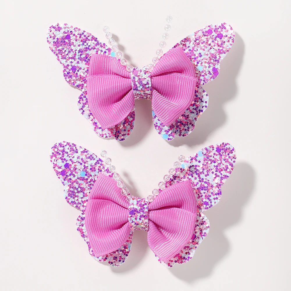 2Pcs/Set Butterfly Hair Clips - More Varieties to Choose