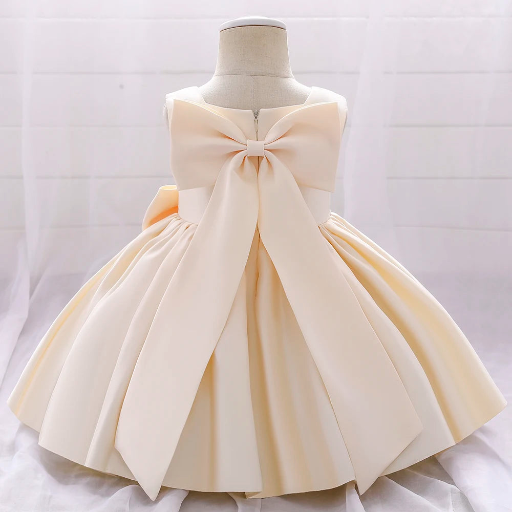 Big-Bow Party Dress 3M to 10Y - More colours to choose