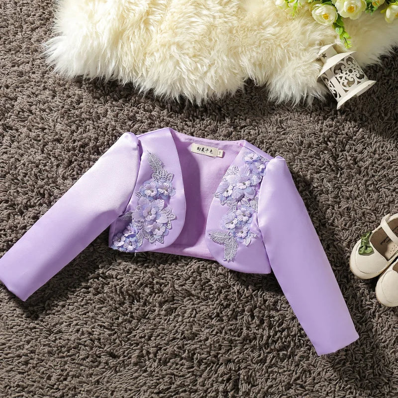 Embroidered Shrugs Outerwear 12M to 10Y - More colours to choose