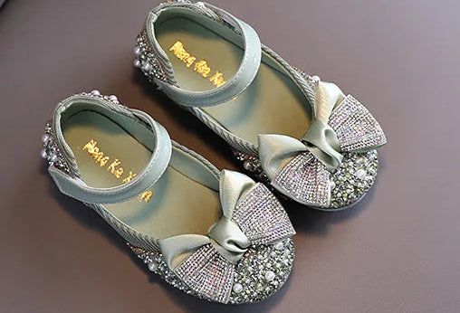 Glitter Rhinestone Bow Shoes - More colours to choose