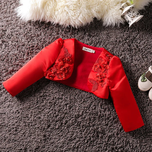 Embroidered Shrugs Outerwear 12M to 10Y - More colours to choose