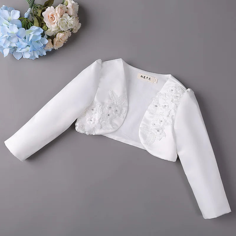 Embroidered Shrugs Outerwear 12M to 10Y - More colours to choose