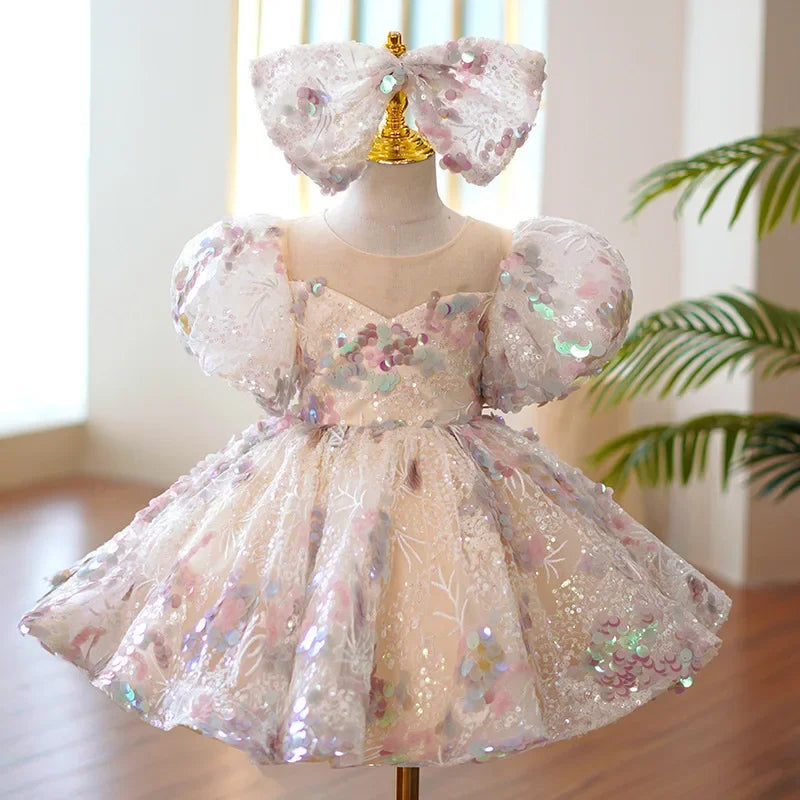 Formal Lace-Sequin Party Dress 18M to 14Y