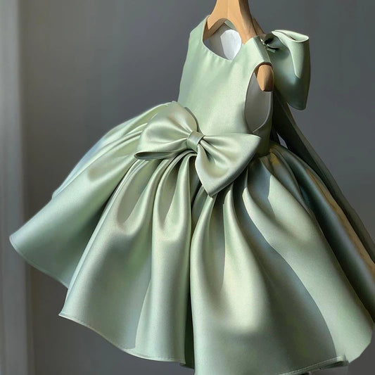 Big-Bow Party Dress 3M to 10Y - More colours to choose