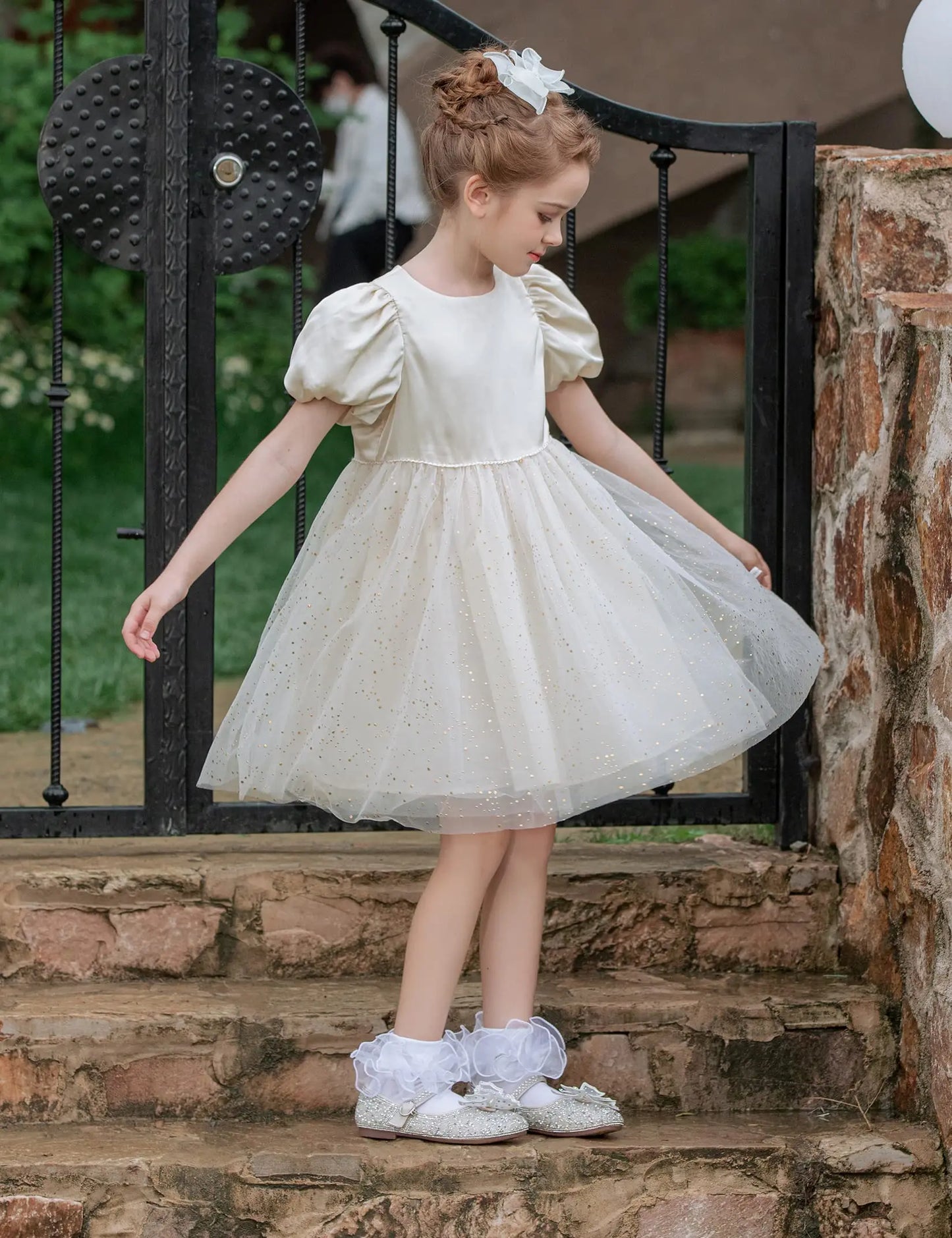 Large pleated lace socks 1Y to 9Y - More colours to choose