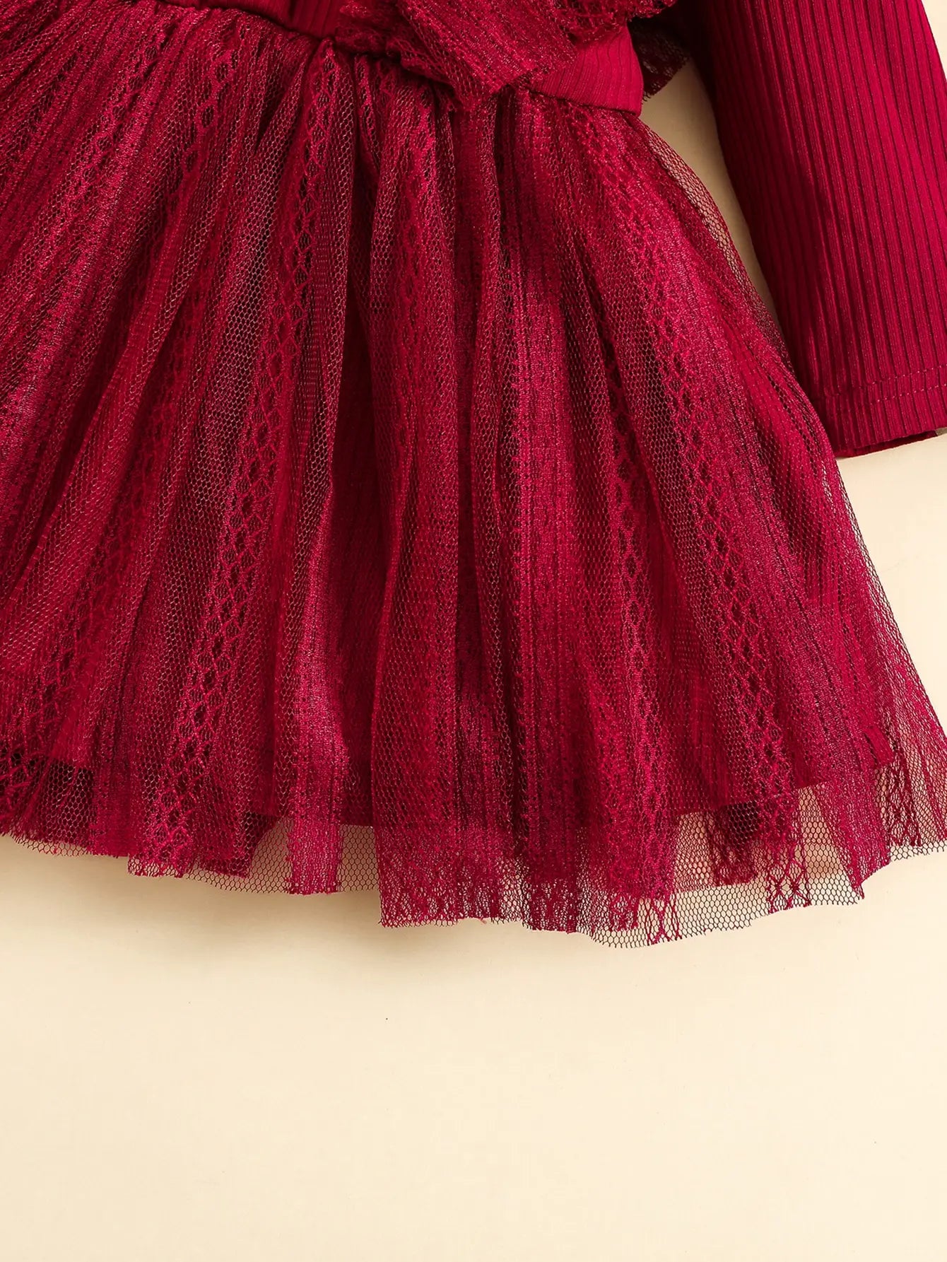 Flying Full Sleeve Party Dress with HeadBow 12M to 3Y