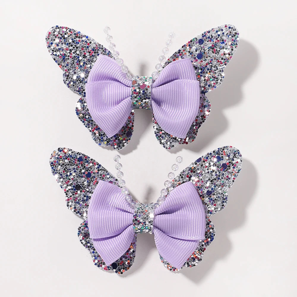 2Pcs/Set Butterfly Hair Clips - More Varieties to Choose