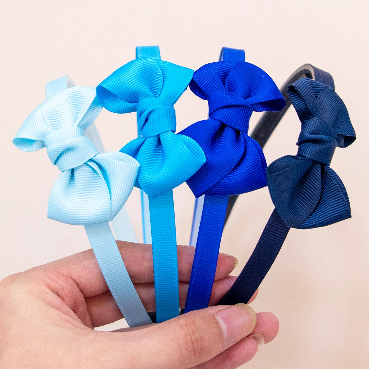 4pcs Ribbon Hair Bows Headbands