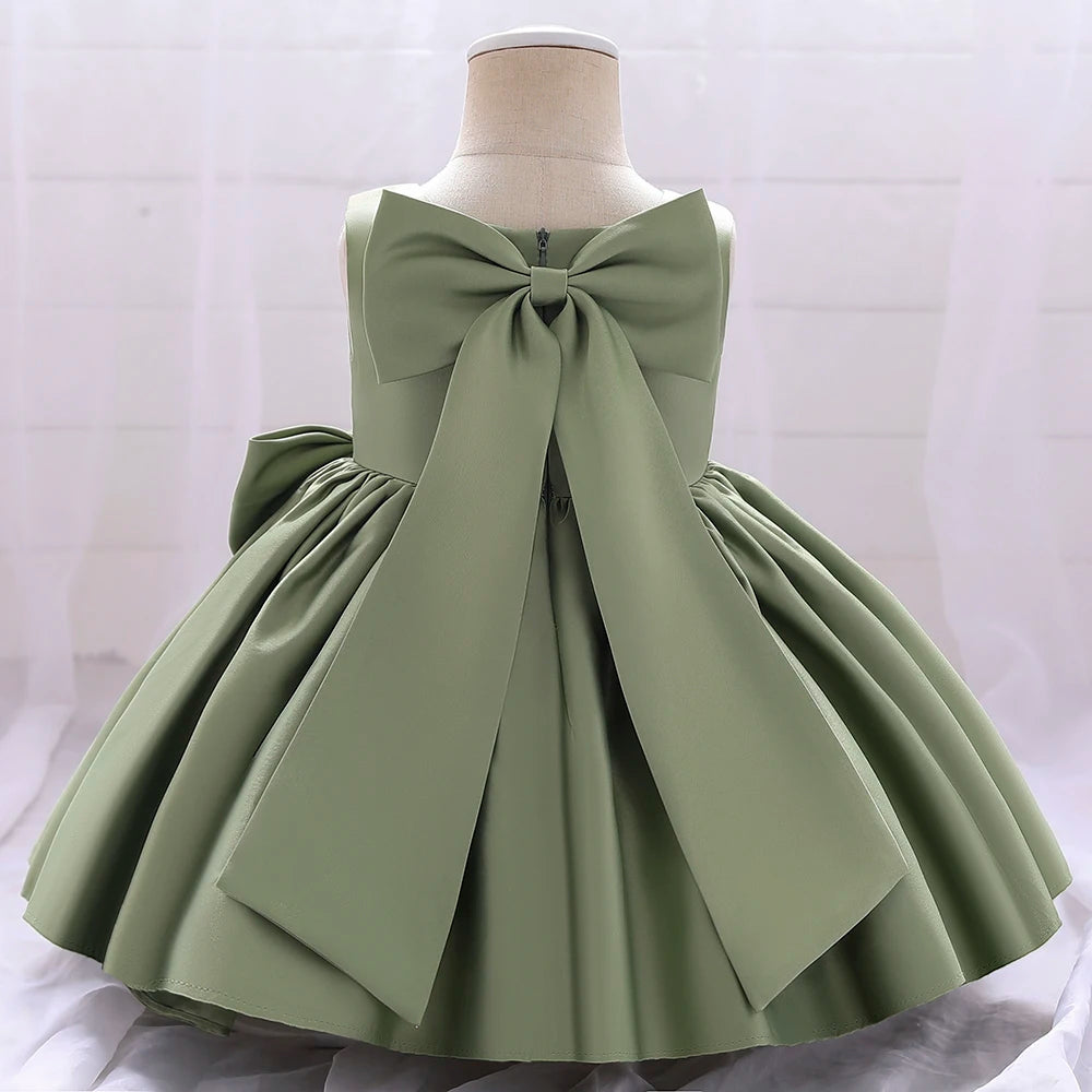 Big-Bow Party Dress 3M to 10Y - More colours to choose