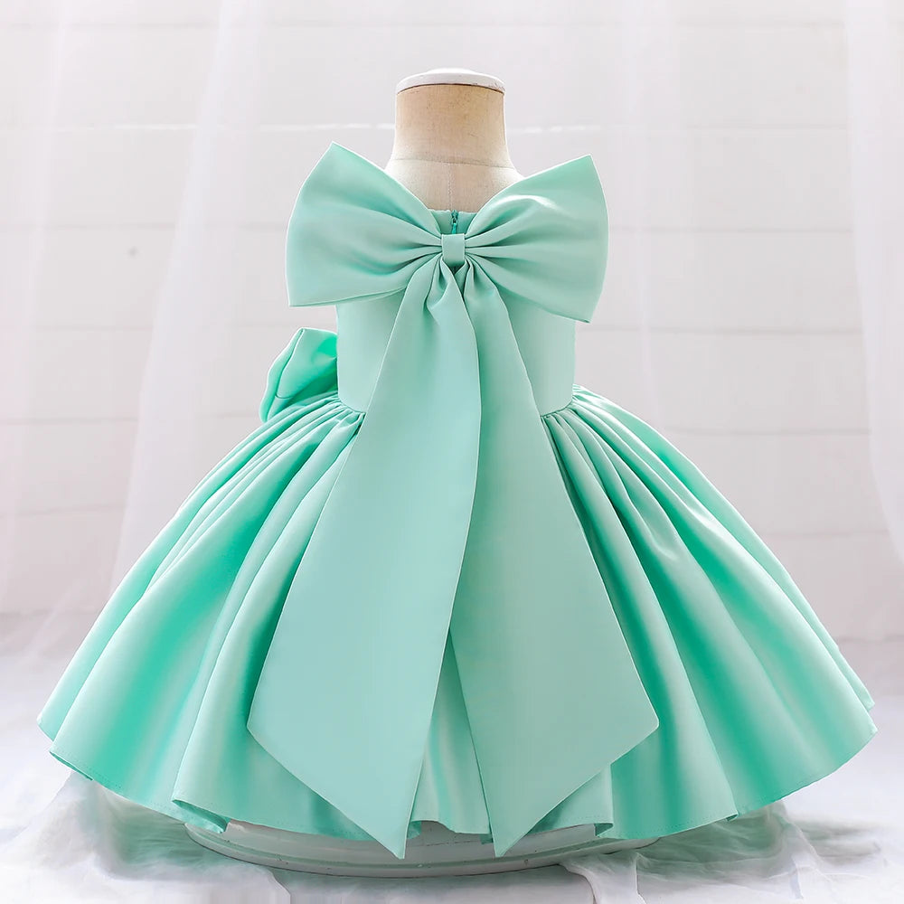 Big-Bow Party Dress 3M to 10Y - More colours to choose