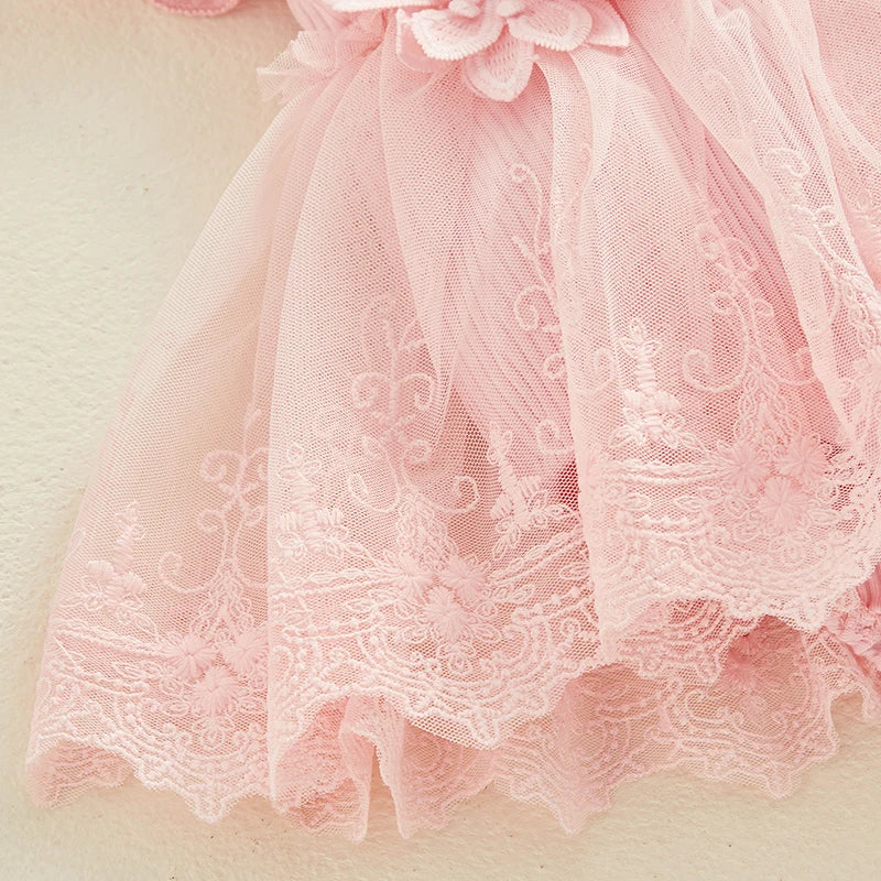Lace Romper Party Dress with Headband 3M to 18M - More colours to choose