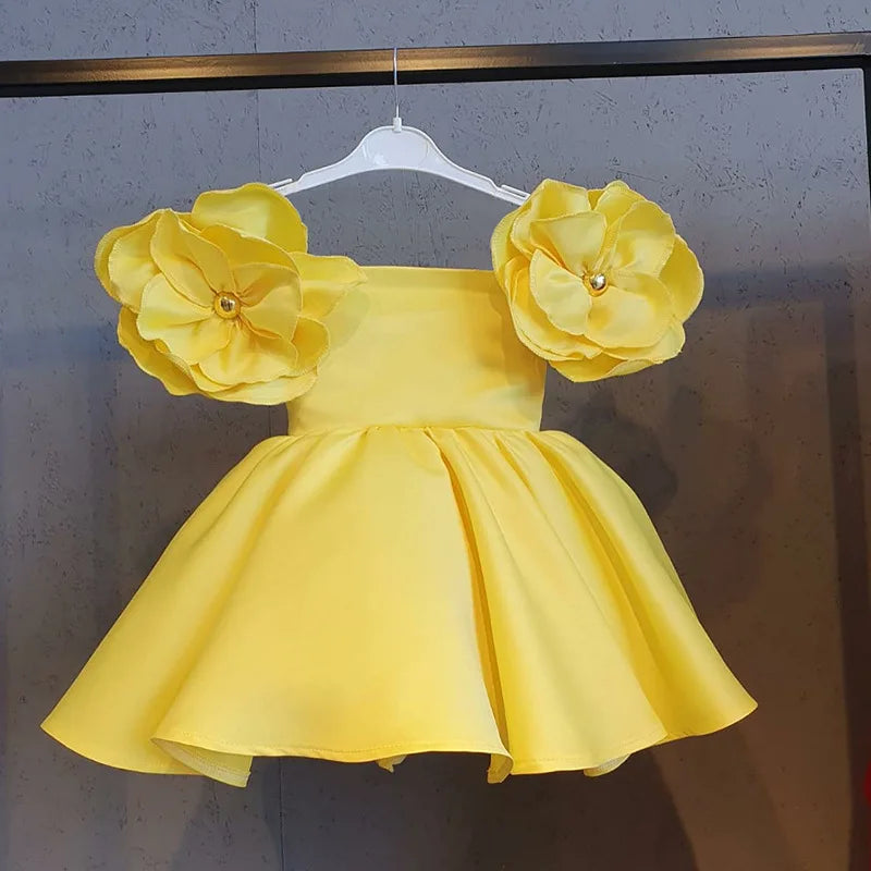 Shoulder Floral Party Dress 6M to 6Y - More colours to choose