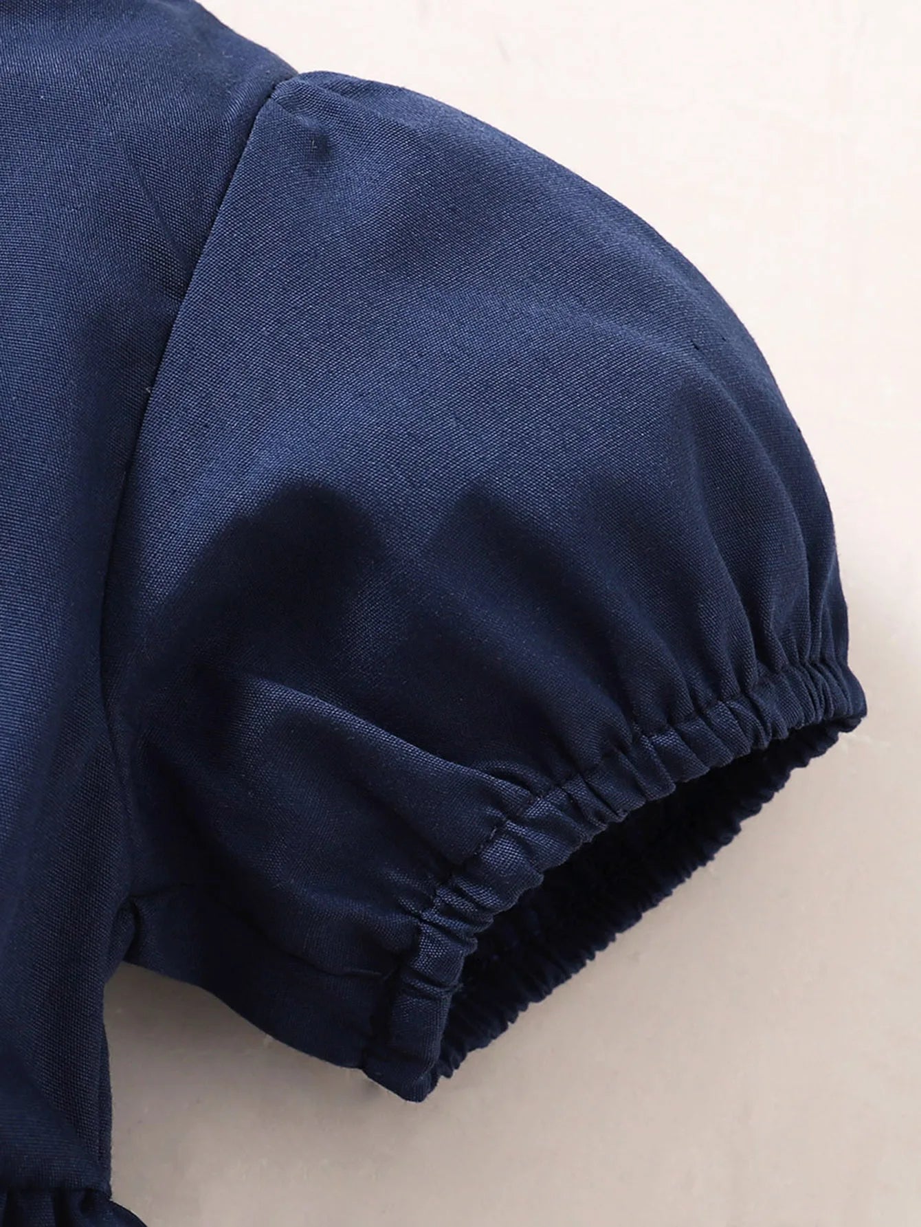 2PC Bubble Sleeve Casual Dress+ Headband 6M to 3Y