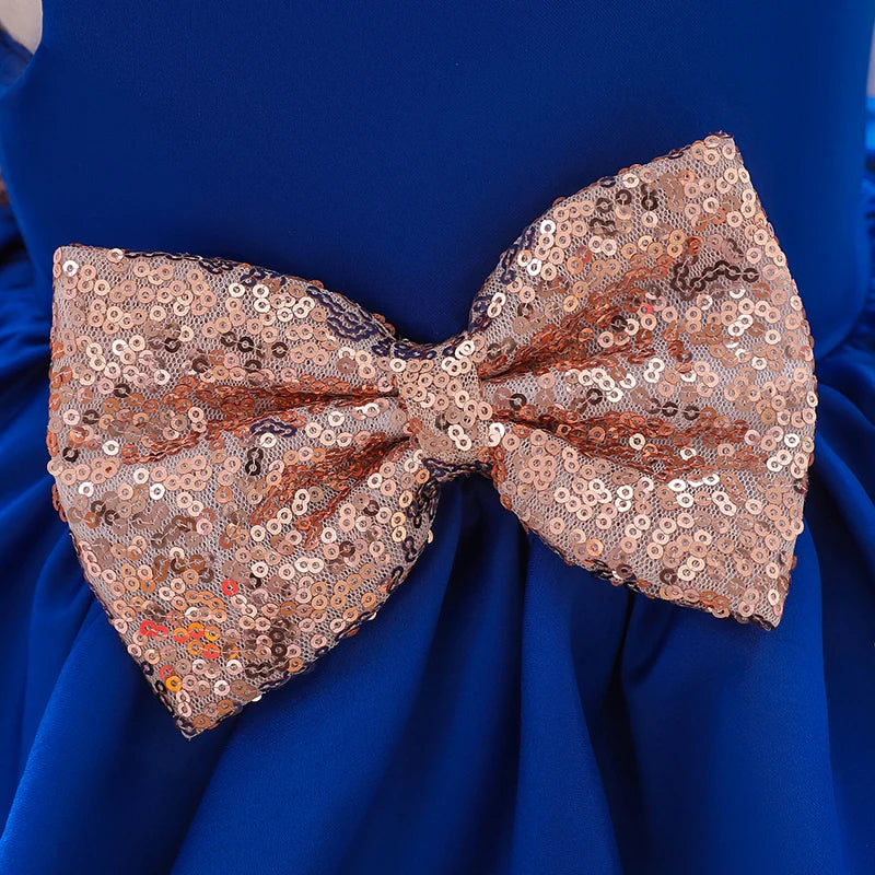 Sequin Bow Party Dress 6M to 5Y - More colours to choose from