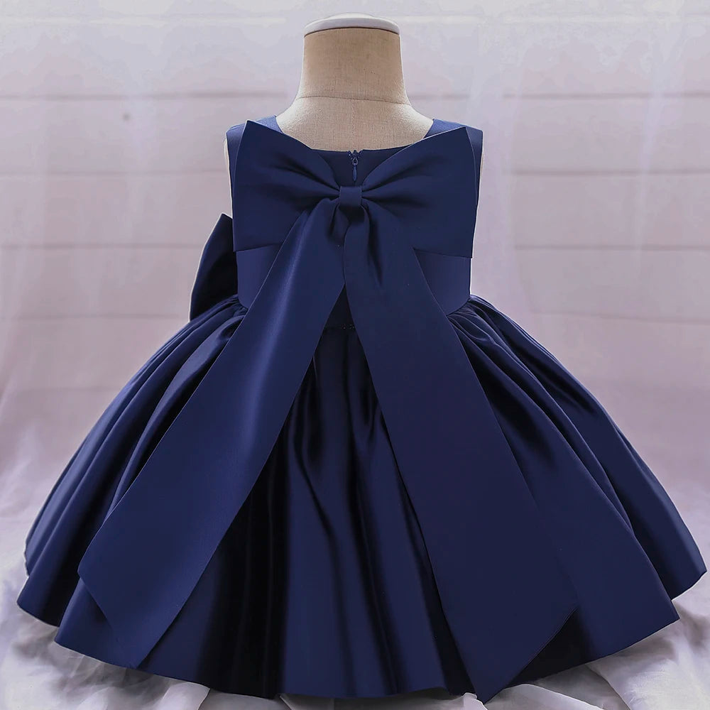 Big-Bow Party Dress 3M to 10Y - More colours to choose