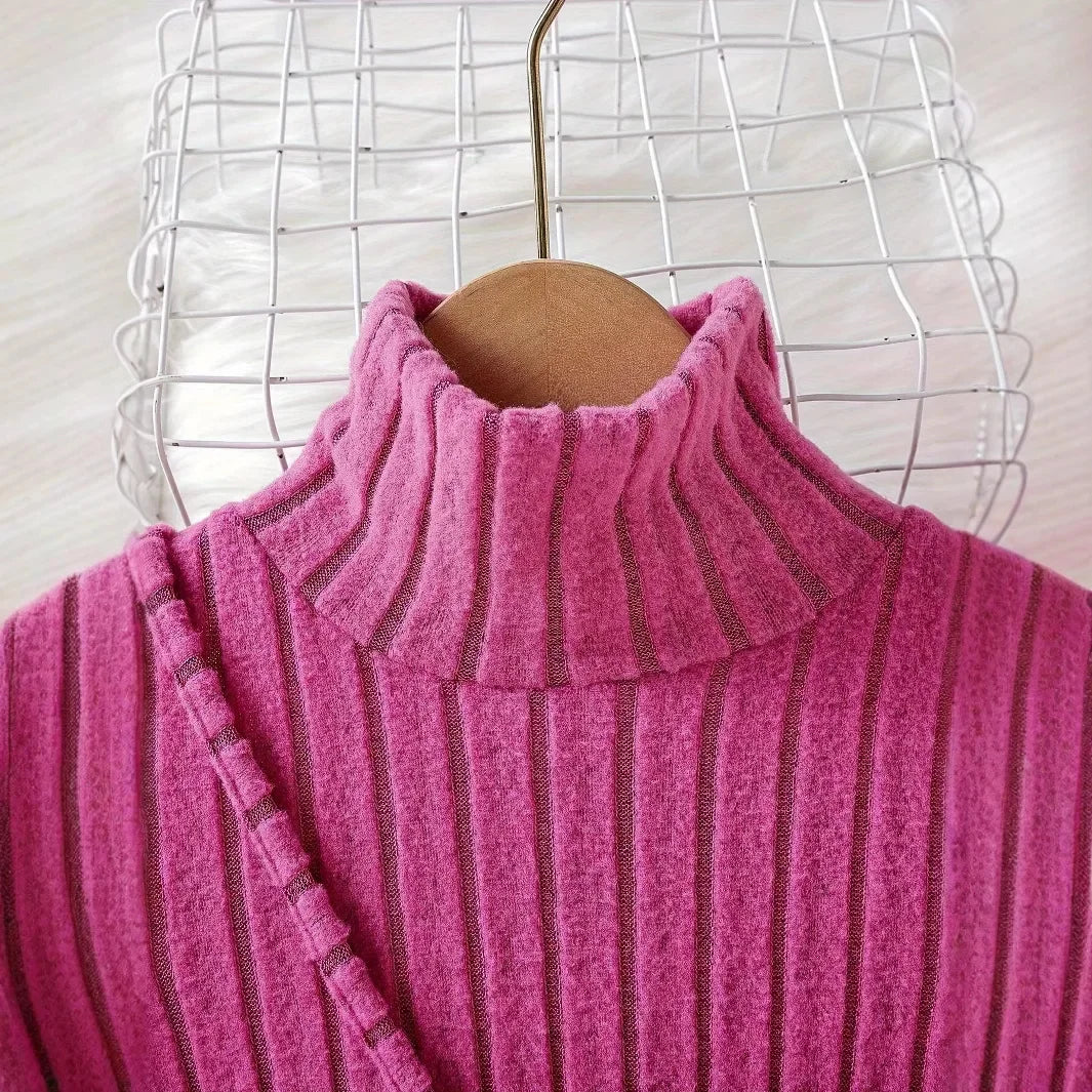 Warm Knitted Casual Dresses 1Y to 8Y