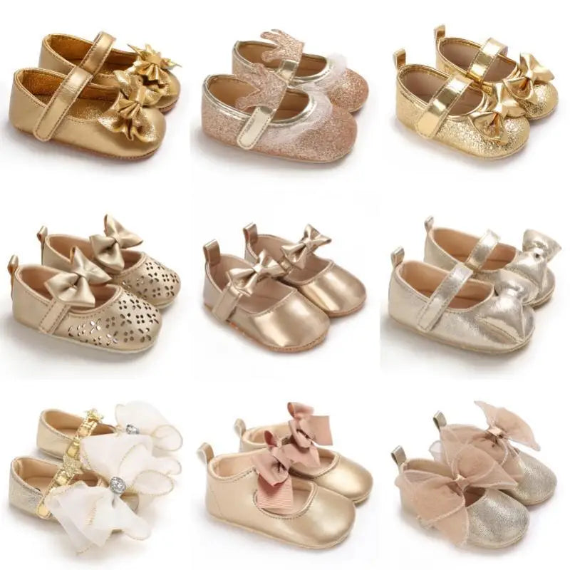 Golden Baby Girl Shoes  0M to 18M - More Varieties to choose
