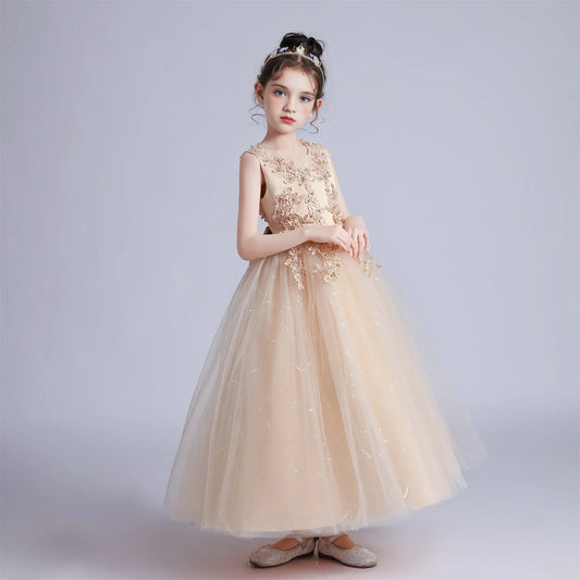 Lace Gown Party Dress 4Y to 12Y - More colours to choose