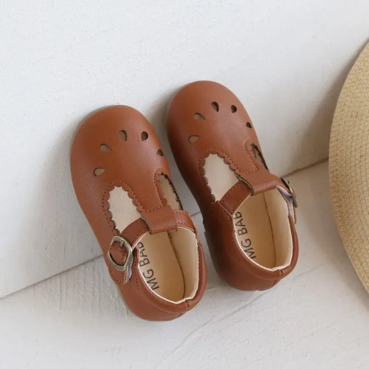 T Strap Leather Shoes - More colours to choose
