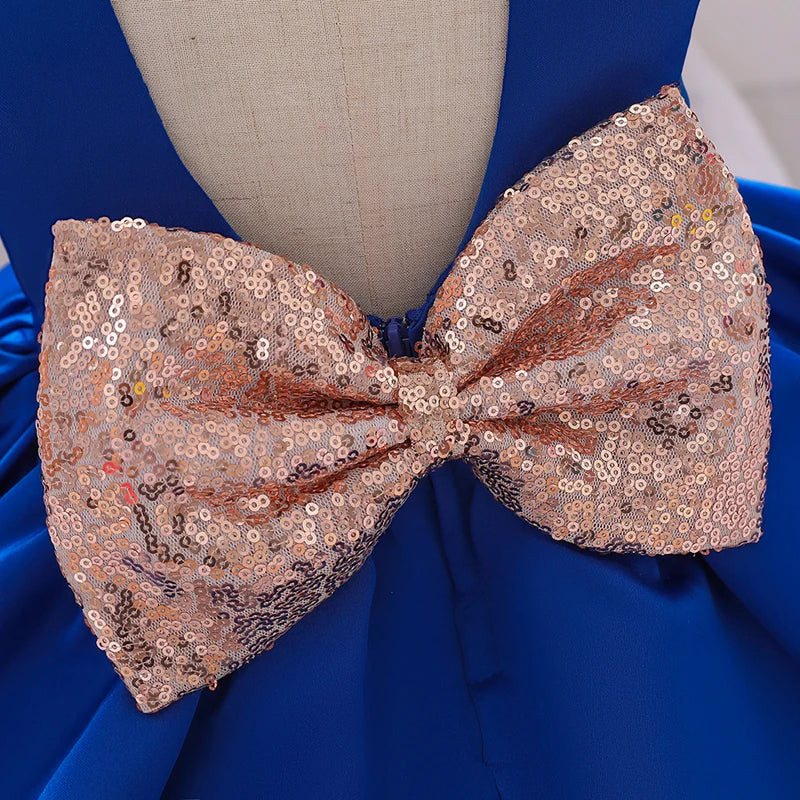 Sequin Bow Party Dress 6M to 5Y - More colours to choose from