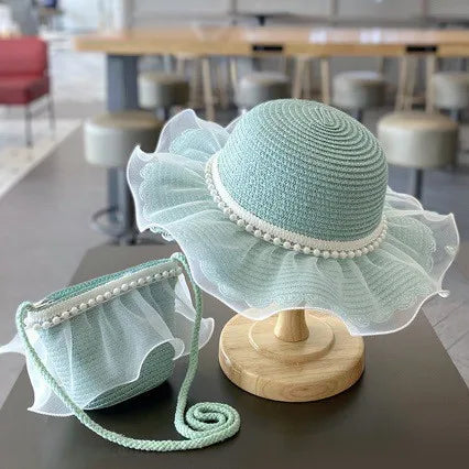 Straw Hat With Handbag 2Y to 8Y - More colours to choose