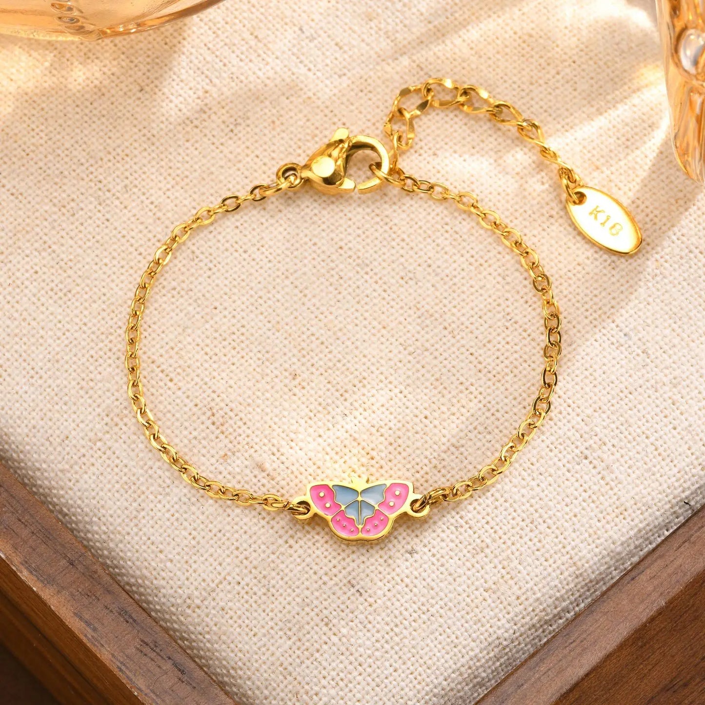 Butterfly Pendent Stainless Steel Necklaces and Bracelet