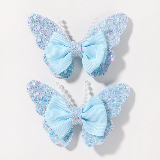 2Pcs/Set Butterfly Hair Clips - More Varieties to Choose